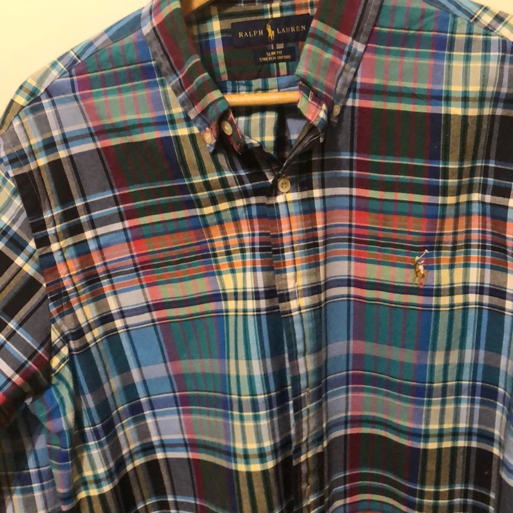 Long sleeve polo. Lightly worn